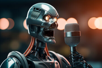 mattpogla_A_robot_talking_into_the_microphone_91a3fc5e-2cc5-4bbd-8f13-f43c1527e517