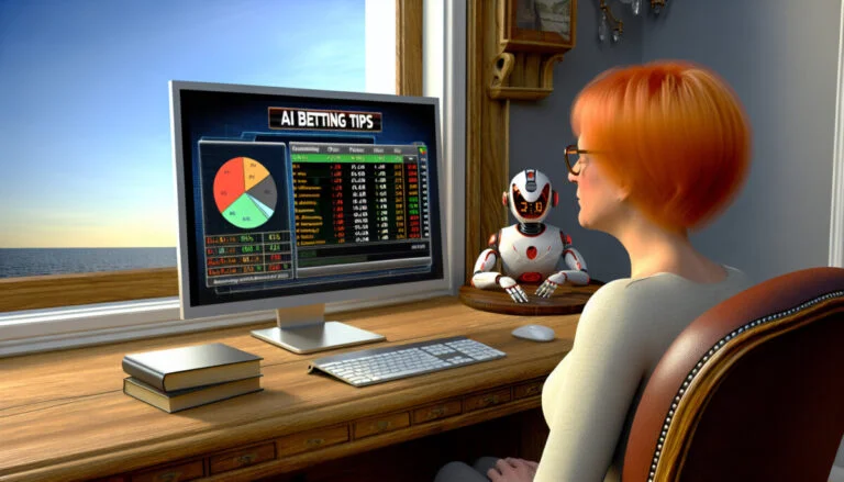 Realistic image that represents: AI Betting Tips