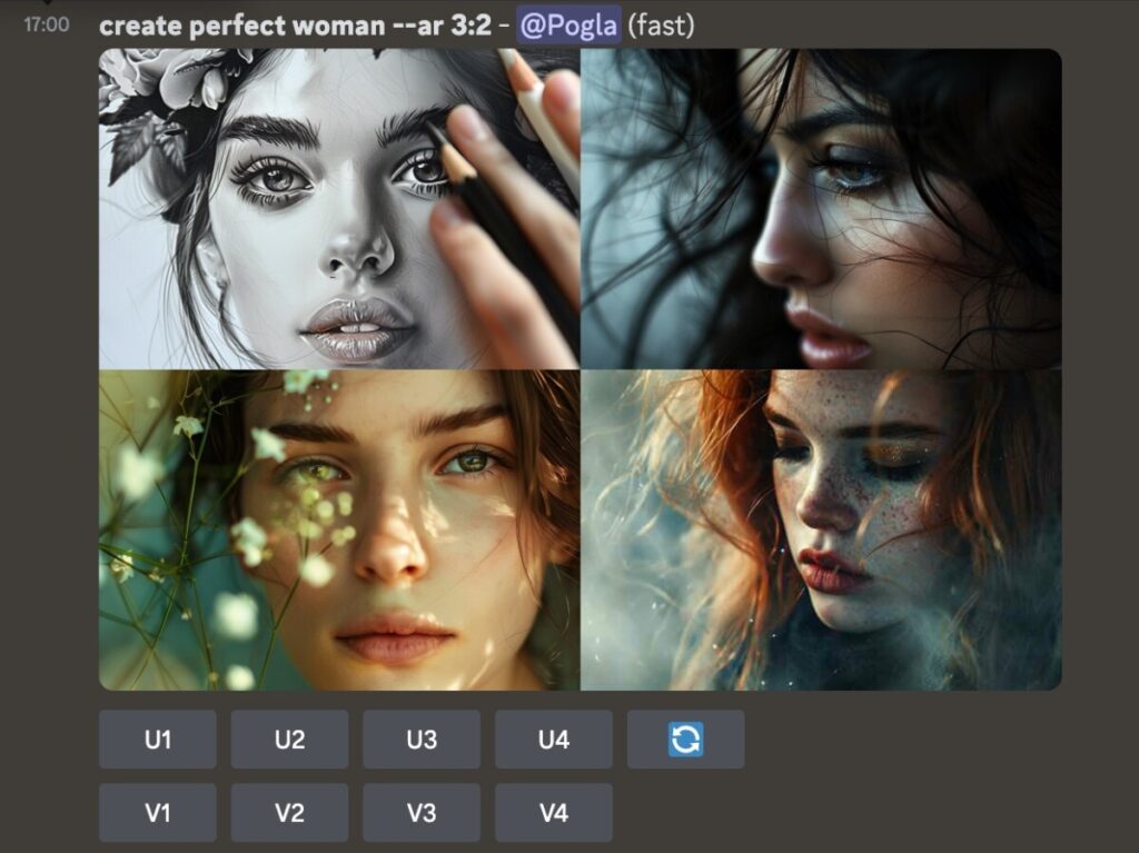 AI generated perfect woman