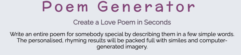 ai love poem generator