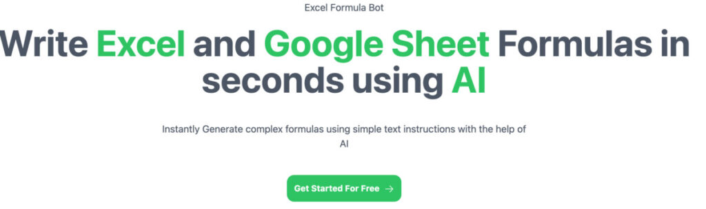 excel & google sheets ai formula generator
