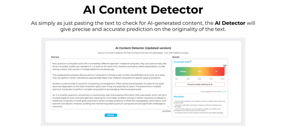 best ai writing detector