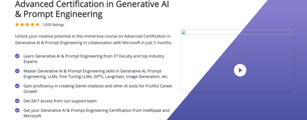 generative ai courses