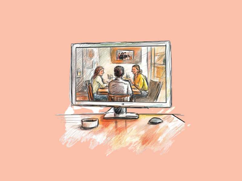 An image of a family on a computer screen (The Best AI Image Generators of 2025)