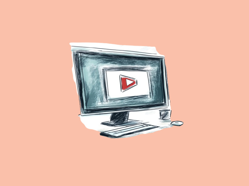 a video thumbnail on a computer screen