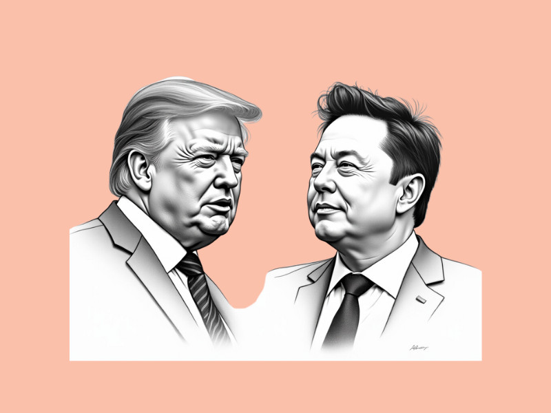 An image of Elon Musk and Donald Trump, signifying that Trump could appoint an AI Czar