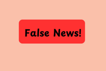 A text of "False News!" (Apple generates false news headlines)