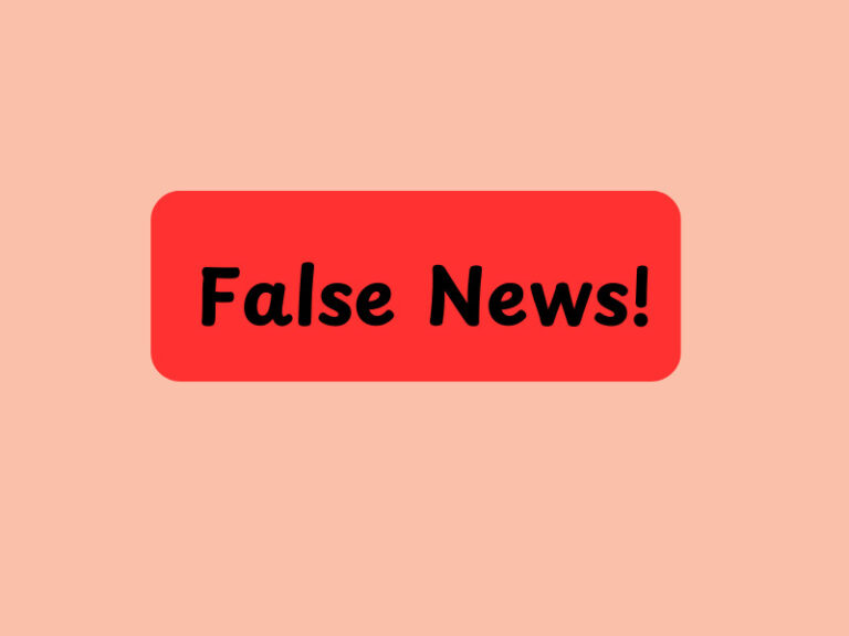 A text of "False News!" (Apple generates false news headlines)