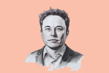 An AI generated image of Elon Musk