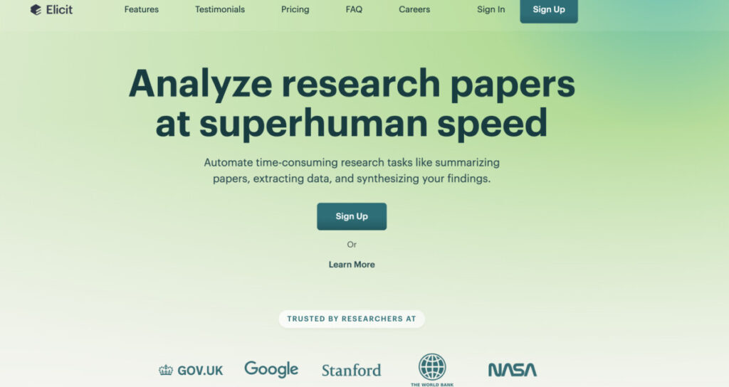 best ai for research papers