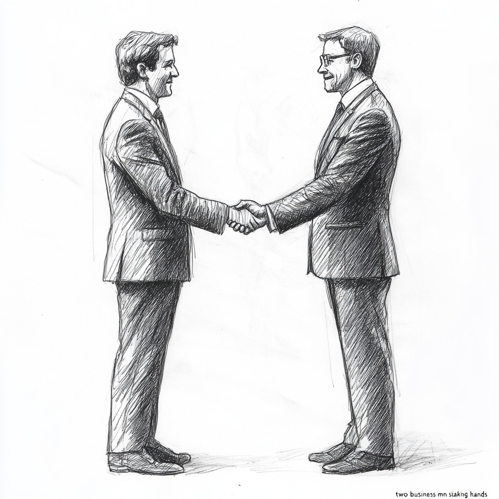 Two businessmen shaking hands (Nvidia Acquires Run:ai for $700 Million)