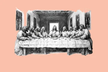 An AI generated image of Leonardo da Vinci's famous Last Supper painting (Leonardo.AI Review: A Guide for Creatives)