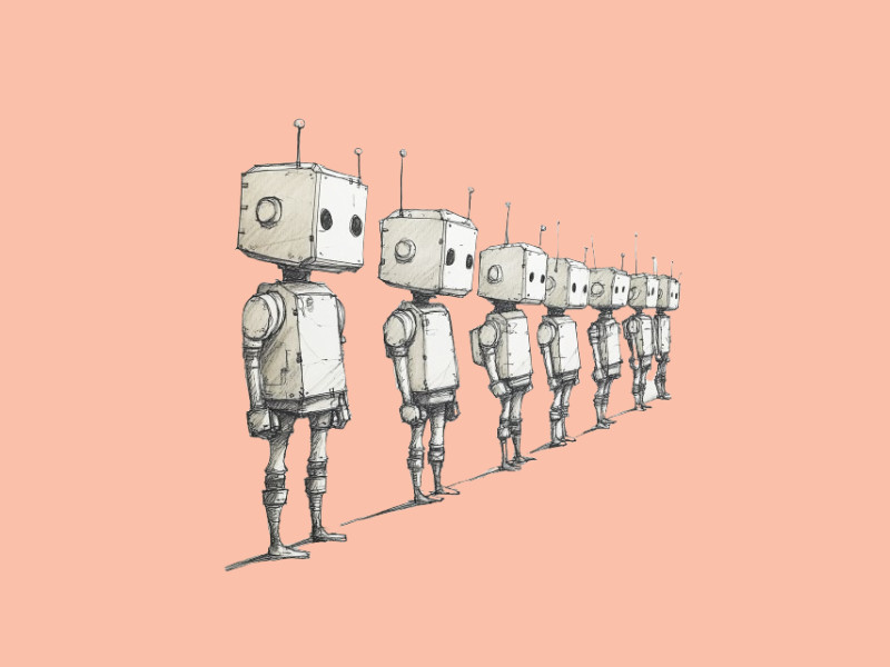 A lineup of robots (OpenAI Plans to Build Robots for Real-World Applications)