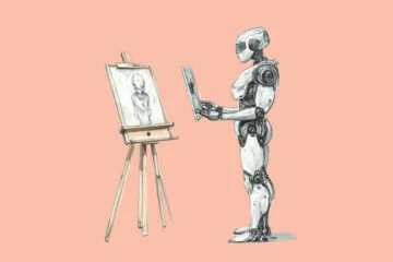 A robot making a painting (Stable Diffusion vs Midjourney: Which Generates Better Images?)