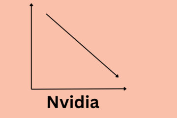 A line graph representing the decline of Nvidia stocks (Nvidia Loses $600 Billion Following Release of Deepseek R1 Model)