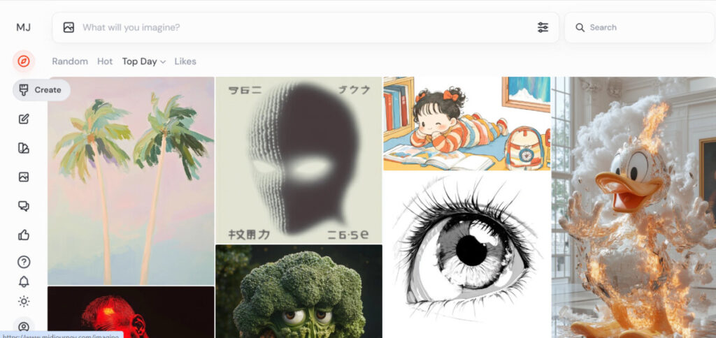 MidJourney AI image generation tool