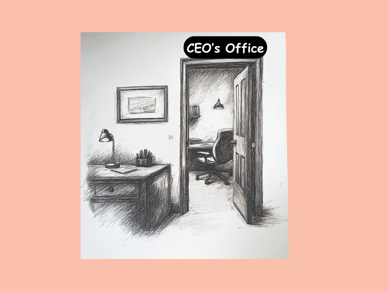 An empty CEO office (Clearview AI CEO Steps Down Amidst Legal Battles)