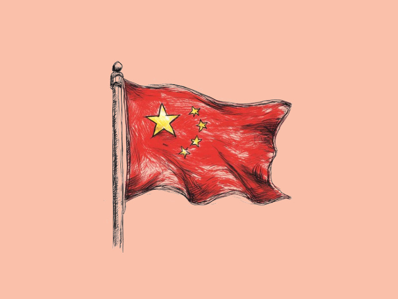 The Chinese flag (China Introduces AI Courses for Kids for Global AI Dominance)