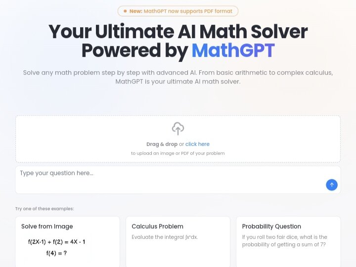 MathGPT Math Solver