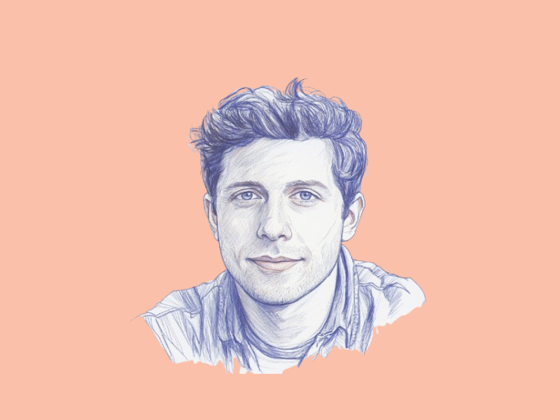 An AI-generated image of Sam Altman, CEO of OpenAI, maker of ChatGPT