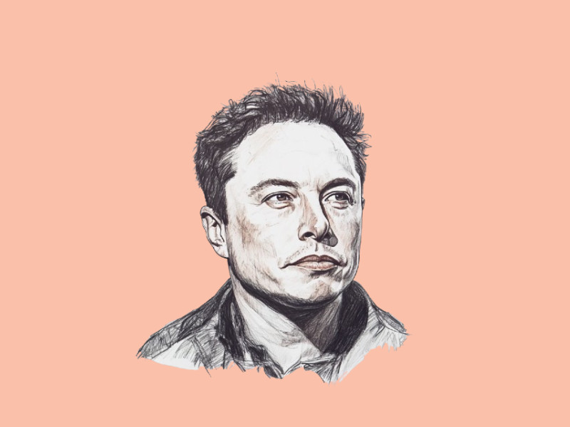 An AI-generated image of Elon Musk (Grok)
