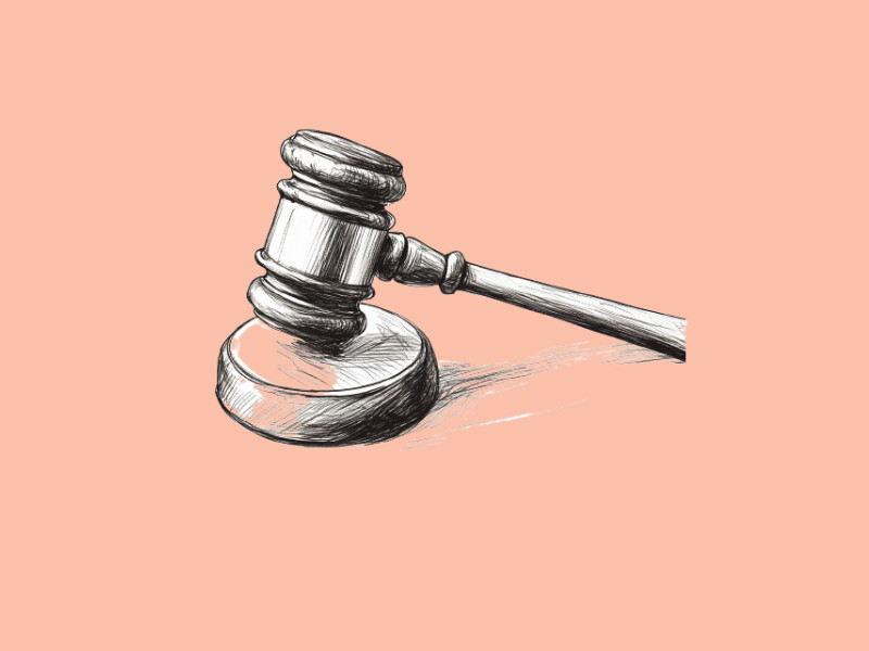 A legal gavel (Donald Trump signs a new bill to Law)