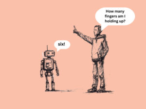 An AI robot hallucinating (Anthropic)