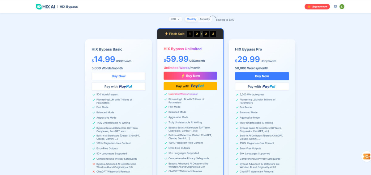 HIX Bypass pricing