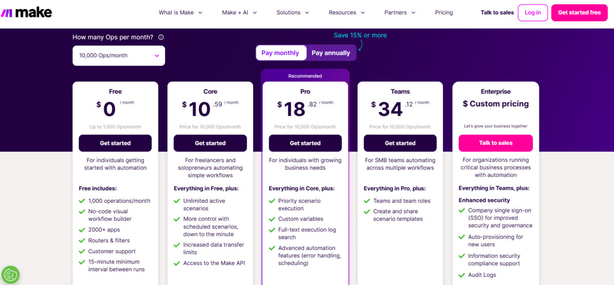 Make pricing