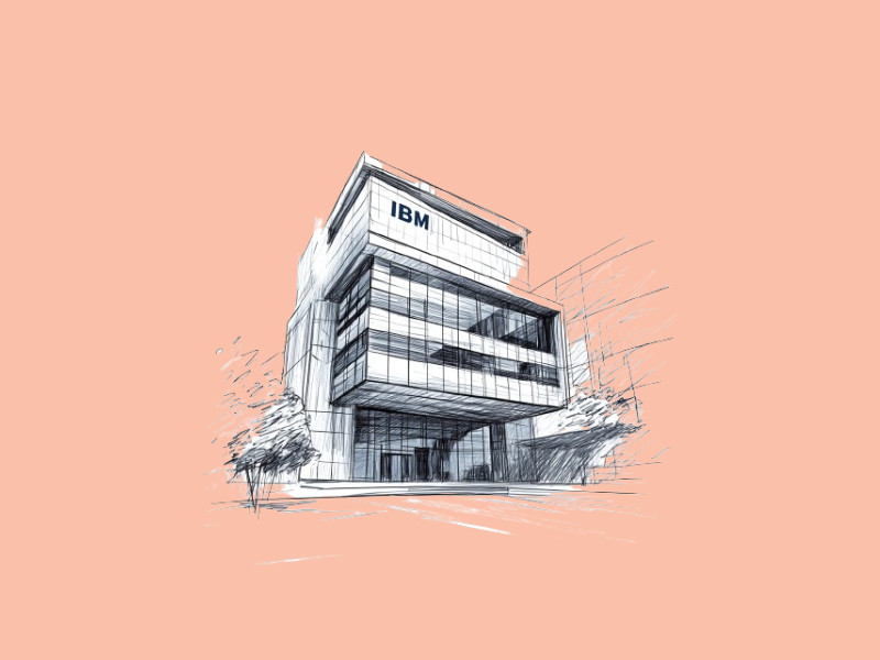 AI generated image of the IBM building