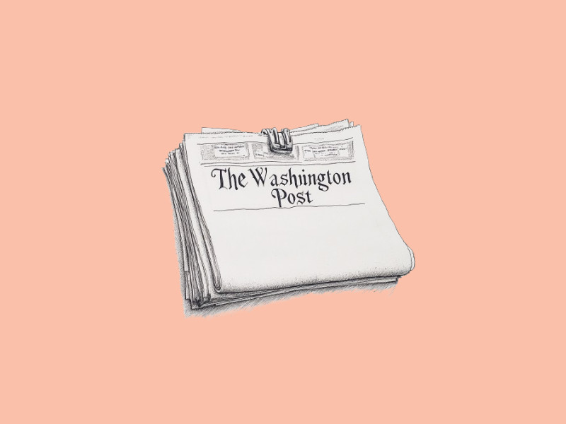 An AI-generated image of The Washington Post