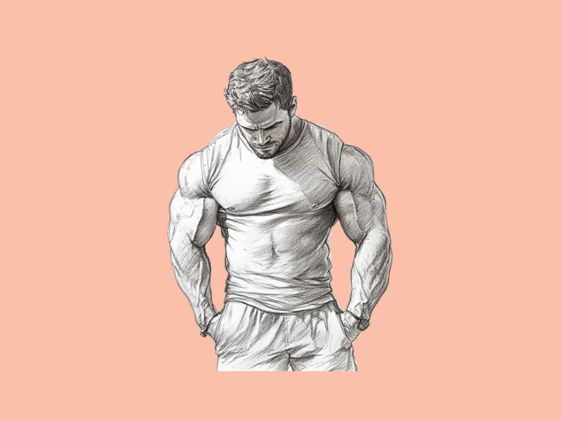 A man with very developed muscles (Apple Introduces AI workout buddy)