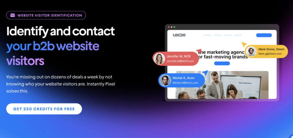 Instantly AI Website visitors