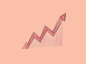 A line graph to illustrate ChatGPT referrals