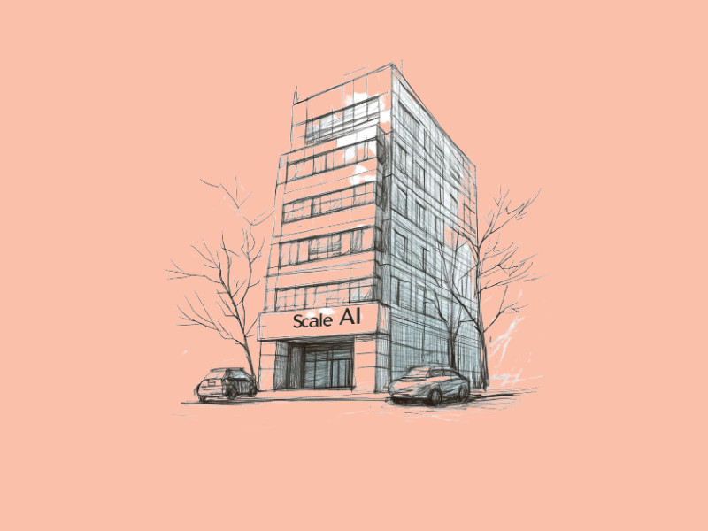 AI generated image of the Scale AI building