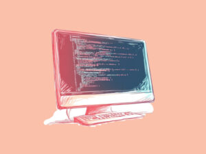 Lines of code on a computer screen (Anthropic Code)