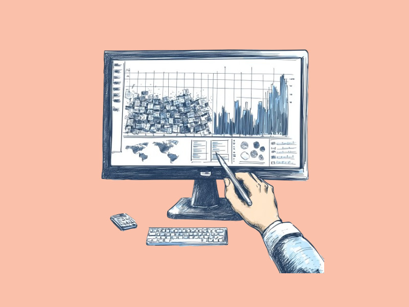 A dataset on a computer screen (Siemens)