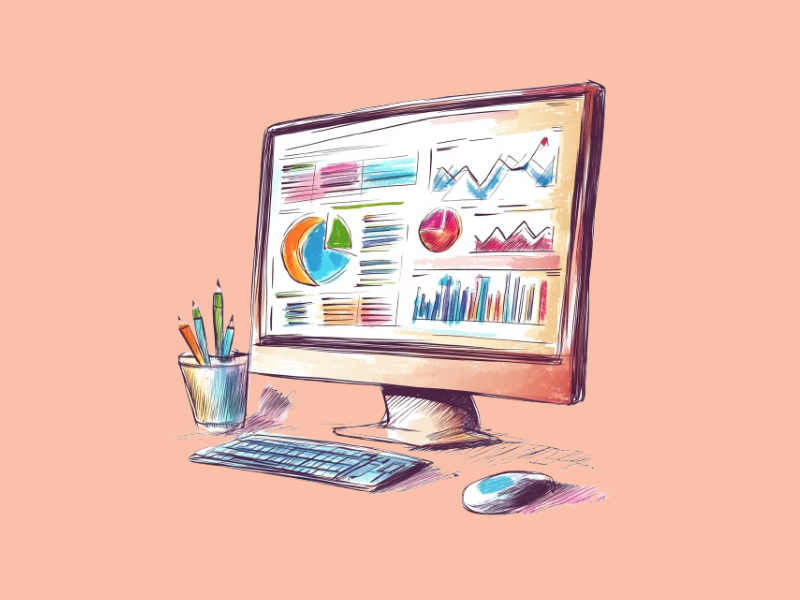 A sample data representation on a computer screen (Julius AI)