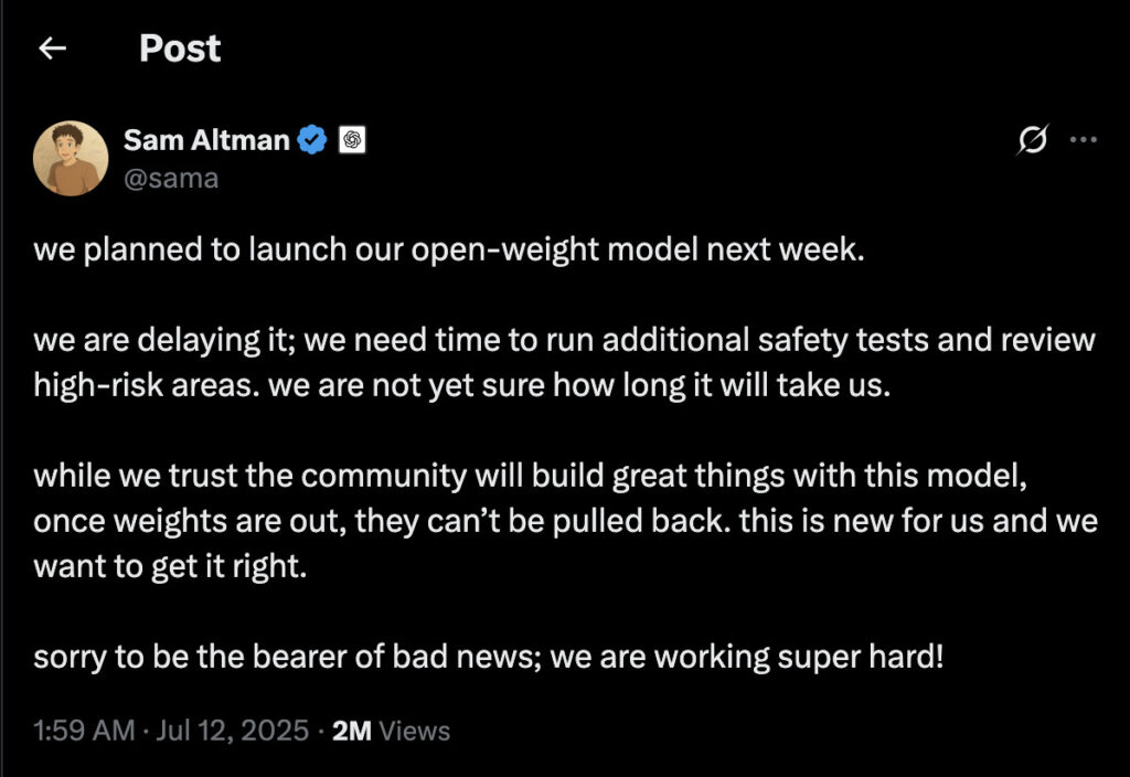 OpenAI model news