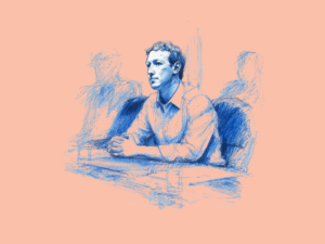 Mark Zuckerberg, CEO of Meta seated in an office