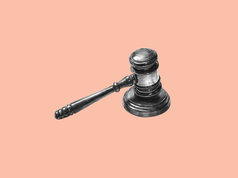 A legal gavel