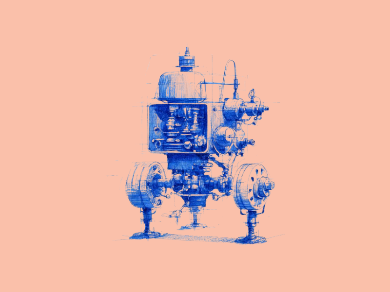 The cross-section of a robot