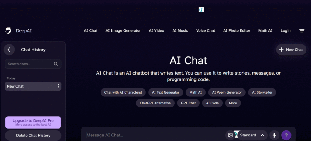 Deep AI chat