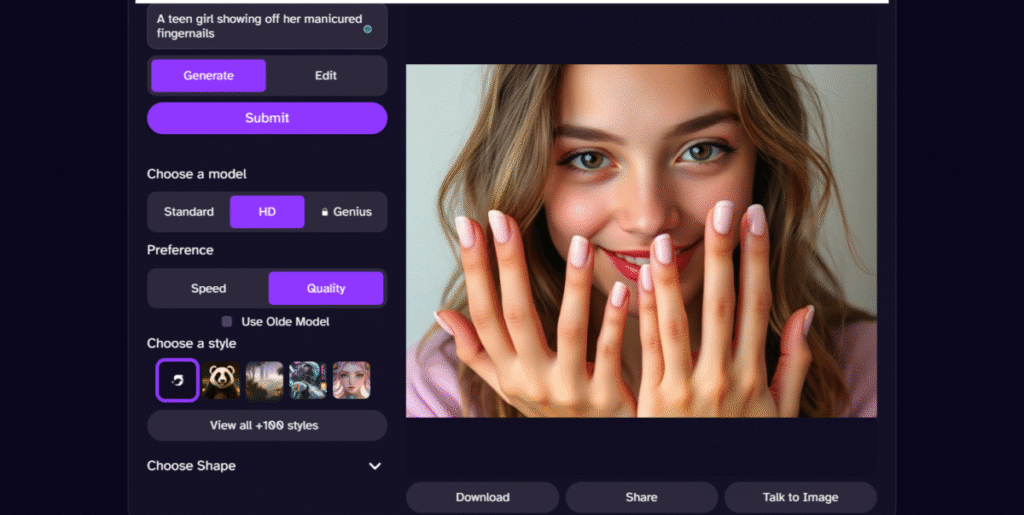 generating an image with DeepAI