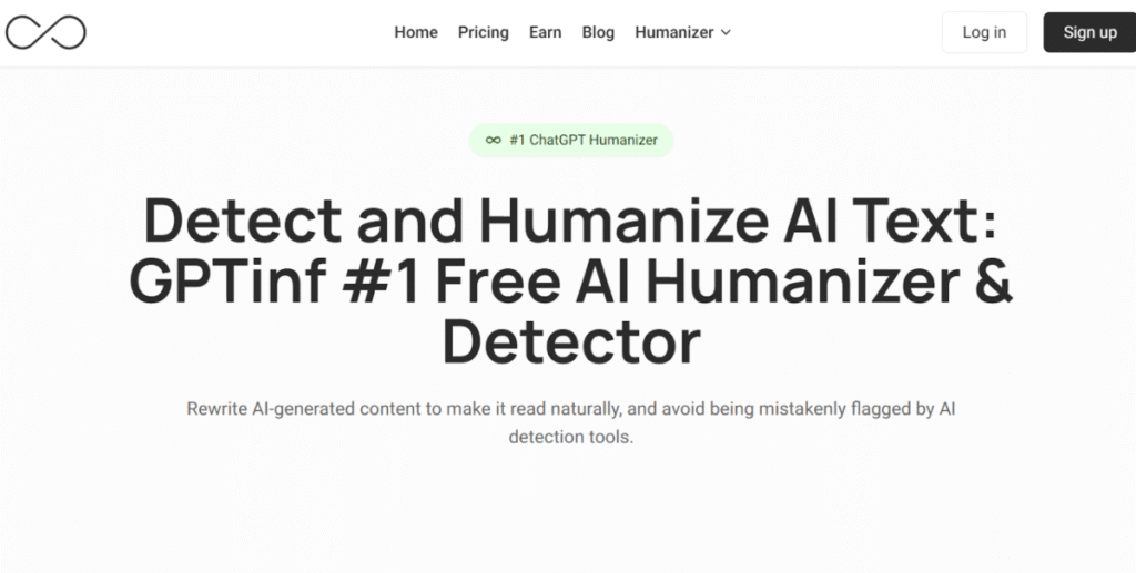 GPTInf, an AI paraphraser that still works. 