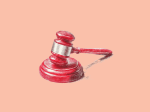 A legal gavel
