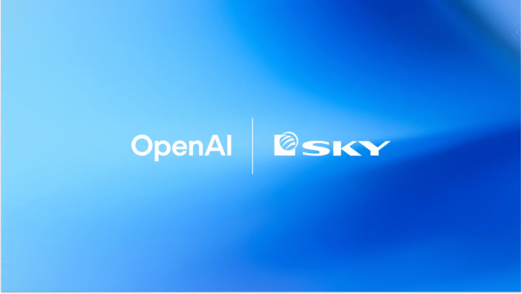 OpenAI and Sky partnership logo 