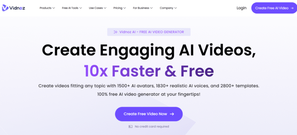 Vidnoz AI dubbing tool
