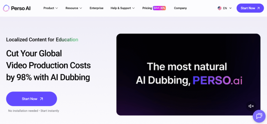 Perso AI dubbing tool