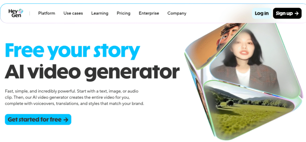 HeyGen, a text-to-video AI tool